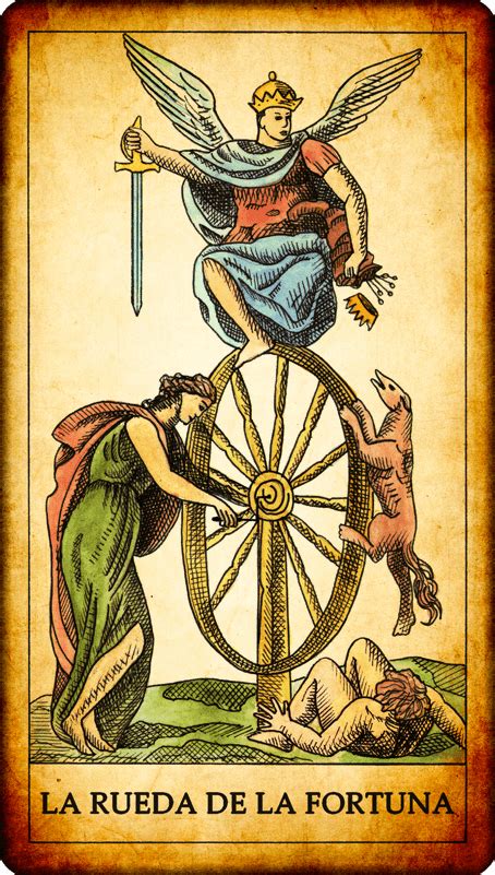 carta rueda de la fortuna|La Rueda de la Fortuna en el Tarot, Significado y sus。